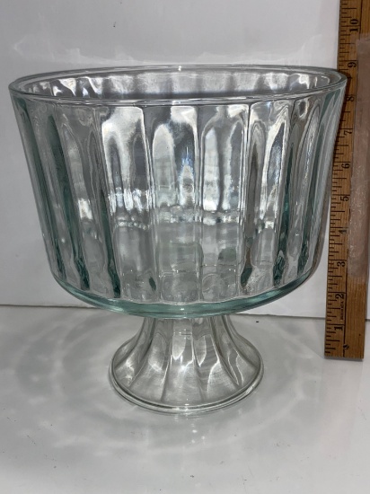 Large Glass Footed Trifle Bowl