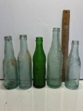 Lot of 5 Vintage Glass Bottles