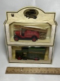 Pair of Die-Cast Replicas - Refinery Fire Truck & Standard Lubricants Delivery Truck