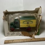 John Deere Die-Cast Truck Bank with Key Unopened