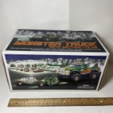 2007 Hess monster Truck with Motorcycles in Box