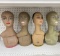 Lot of 4 High Quality Mannequin Heads For Wig or Hat Display