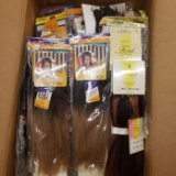 Assorted Lot of Miscellaneous Brands Hair Pieces in Various Colors, Styles, and Lengths