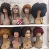 Lot of 14 Afro Wigs by Superline, Harlem 125, Femi, and Anytime