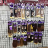 Lot of 53 Packs of Outre Premium New Yaki Tangle Free 100% Human Hair in Various Styles, and Colors