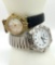 Gold Tone Fossil Watch and Silver Tone Ensemble Watch