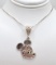 .925 Mickey Mouse Pendant on .925 18 inch Chain