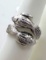 Vintage Silver Tone Fish Ring by Sarah Coventry