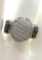 Sterling Silver Ring with White Striped Stone and Small Marcasite Stones