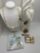 Lot of Miscellaneous Jewelry and Belt Buckle