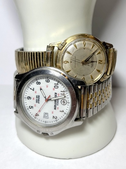 Pair of Gold and Silver Toned Watches
