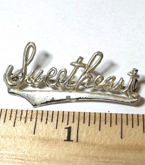 Vintage Sterling "Sweetheart" Pin