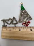 Pair of Christmas Tree Pins