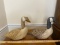 Lot of 2 Vintage Canada Geese Pillow Primitive Woodsy Décor