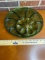 Vintage Indian Green Glass Company  Deviled Egg and Relish Tray