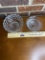 Pair of Vintage Glass Dishes