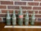 Lot of 5 Vintage Glass Coca-Cola Bottles