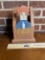 Vintage Wooden Country Chick Catch-All Holder