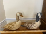 Lot of 2 Vintage Canada Geese Pillow Primitive Woodsy Décor