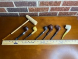 Lot of 7 Vintage Assorted Wooden Tobacco Pipes