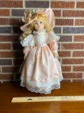 Vintage Collectable Porcelain Doll with Stand