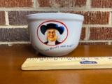 Vintage 1999 Quaker Oats Advertisement Deep Ceramic Cereal Bowl