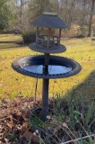 Metal Bird Bath/Feeder