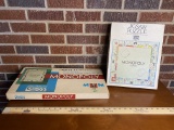 Lot of 2 Vintage Parker Brother Monopoly, and Monopoly Jigsaw Puzzle