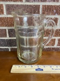 Vintage Heavy Clear Glass Pitcher