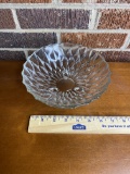 Vintage Glass Footed Bowl