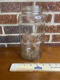 Vintage Kerr Wide Mouth Glass Mason Jar