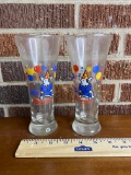 Lot of 2 Retro Bud Light Beer Spuds Mackenzie Glasses