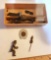 Small Lot of Vintage Items including Antique Case Lapel Pin