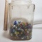 Tub of Assorted Vintage Marbles