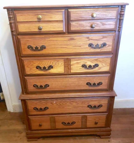 Vintage Sumter Cabinet Co. 7 Drawer Wooden Chest