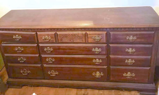 Triple Drawer Wooden Dresser