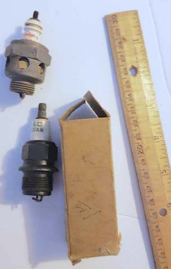 Lot of 3 Vintage Spark Plugs, including Harley Davidson