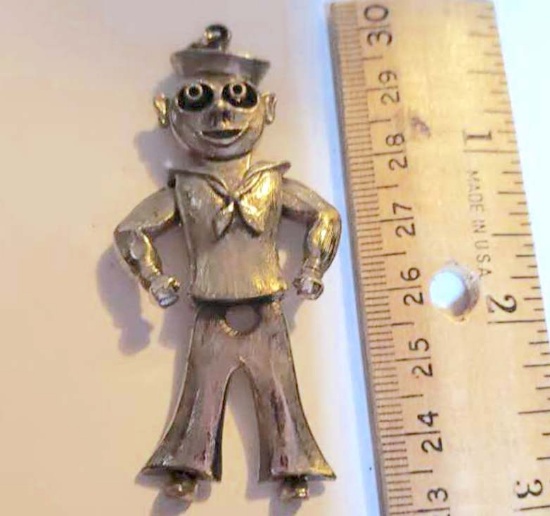 Vintage Sailor Puzzle Pendant