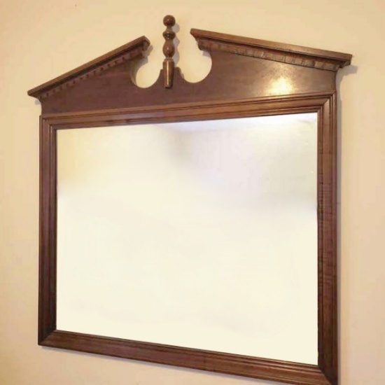 Vintage Wall Hanging Wooden Mirror