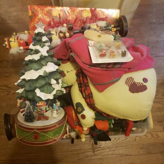 Large Lot of Christmas Decorations and Miscellaneous Items