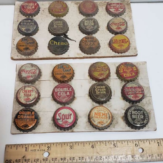 Lot of Vintage Bottle Tops