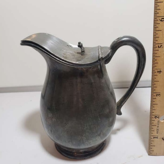 Vintage Creamer Pitcher with Lid, Marked Am Soda Ft. Co 1925