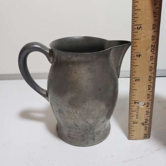 Vintage Pewter Creamer, Portland Maine