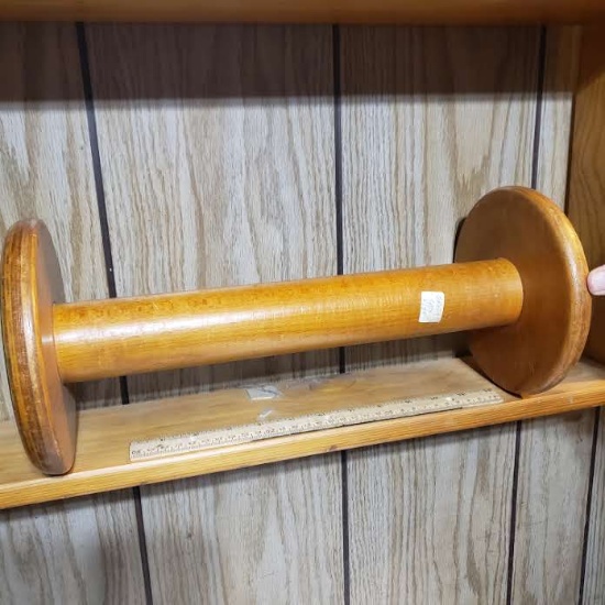 Large Antique John Dixon and Sons 2.25 Lb. Wooden Spool