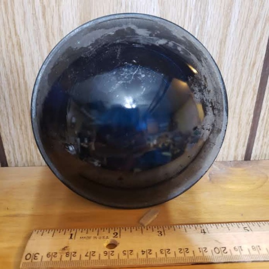 Optical Corning Antique Blue/Green Glass Light Cover