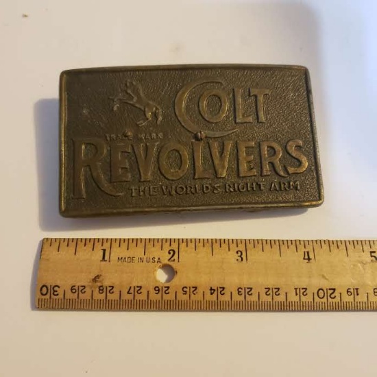 Vintage Colt Revolvers Belt Buckle