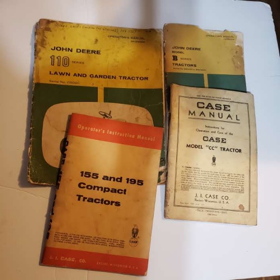 Lot of 4 Vintage Tractor Manuals