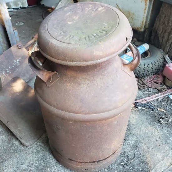Vintage Borden's Metal Milk Can