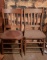 Pair of Matching Antique Oak Chairs