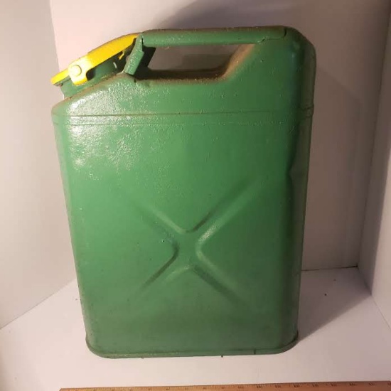 Vintage 1944 Monarch US Metal Jerry Can, Military Fuel Can